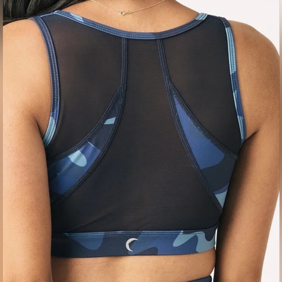 Zyia Active Blue Light n Tight Camo Mesh Bra - Picture 8 of 10